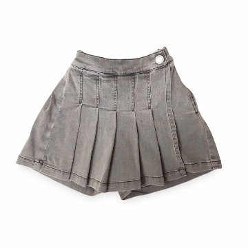 maarook「接触冷感プリーツデニムキュロットスカート」(90-130cm)   【メール便送料無料】の画像