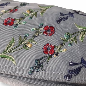 SUPER HAKKA glanta 「フラワーストライプ刺繍ミニショルダーバッグ」Fの画像