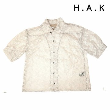 H.A.K 「ヴィンテージラッセルレースシャツ」 Fの画像