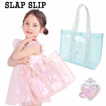 SLAP SLIP 「フリル＆リボン ハートスパンコール入りスイムバッグ」（F）の画像