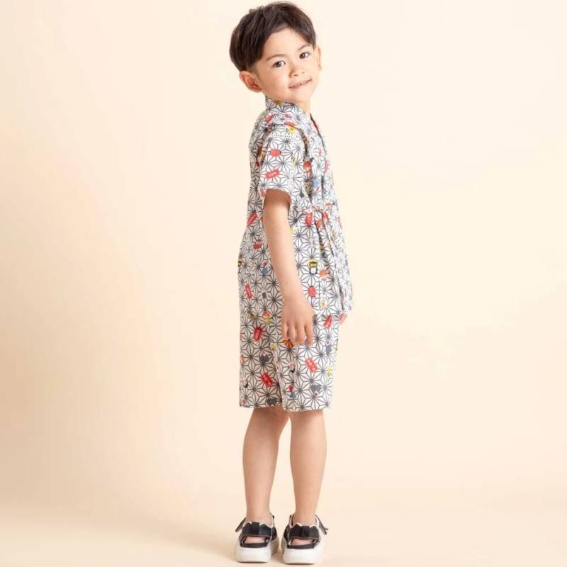 SLAP SLIP 「総柄甚平2点セット」 (80-130cm) メール便送料198円対応の画像