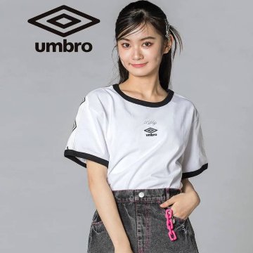 ZIDDY「umbroコラボ ロゴTシャツ」 (140-160cm)　【メール便送料198円対応】の画像