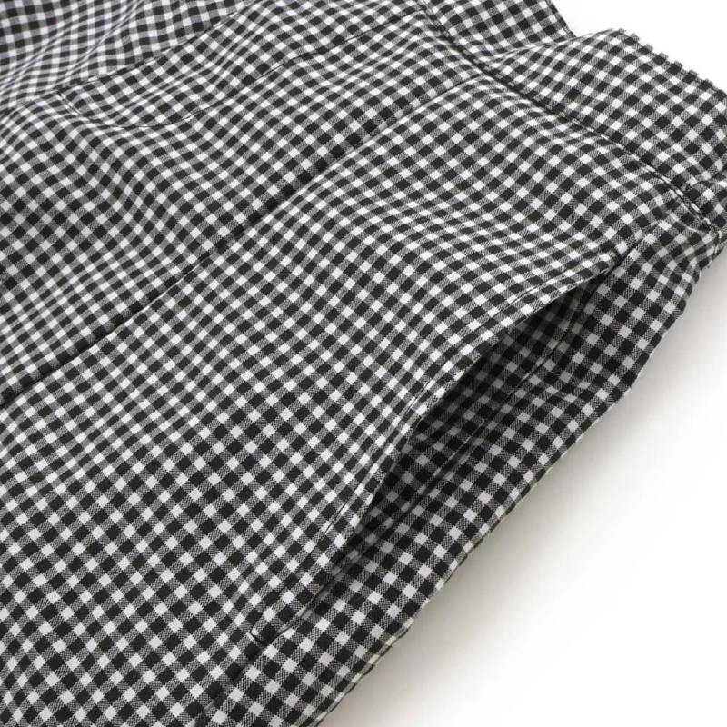 ZIDDY「リブTシャツ＋ギンガムビスチェ＆スカート 3点セット」 (140-160cm)の画像