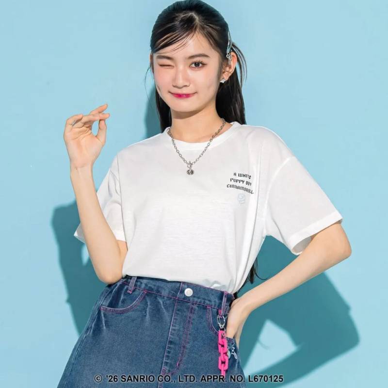 ZIDDY「シナモンコラボ Tシャツ」 (140-160cm)　【メール便送料198円対応可】の画像