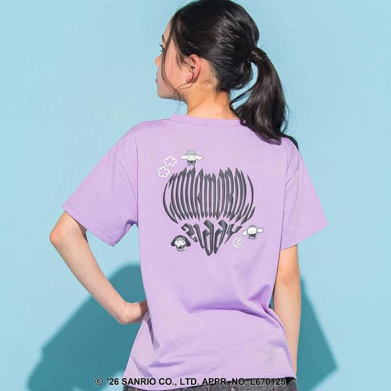 ZIDDY「シナモンコラボ Tシャツ」 (140-160cm)　【メール便送料198円対応可】の画像
