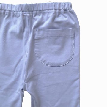 Souris(スーリー)「裾フリルお花モチーフ&リボンカットソー 5分丈パンツ」（80-130cm） 【メール便送料無料】の画像