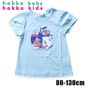 hakka kids baby「フラワーりんごプリントTシャツ」(80-130cm） 【メール便送料無料】の画像