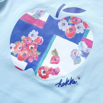 hakka kids baby「フラワーりんごプリントTシャツ」(80-130cm） 【メール便送料無料】の画像