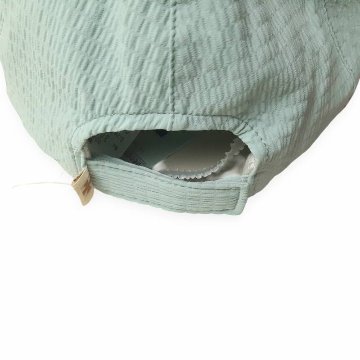 hakka baby「UVケア くま耳日よけ付きキャップ」S(48-50cm)【メール便送料無料】の画像