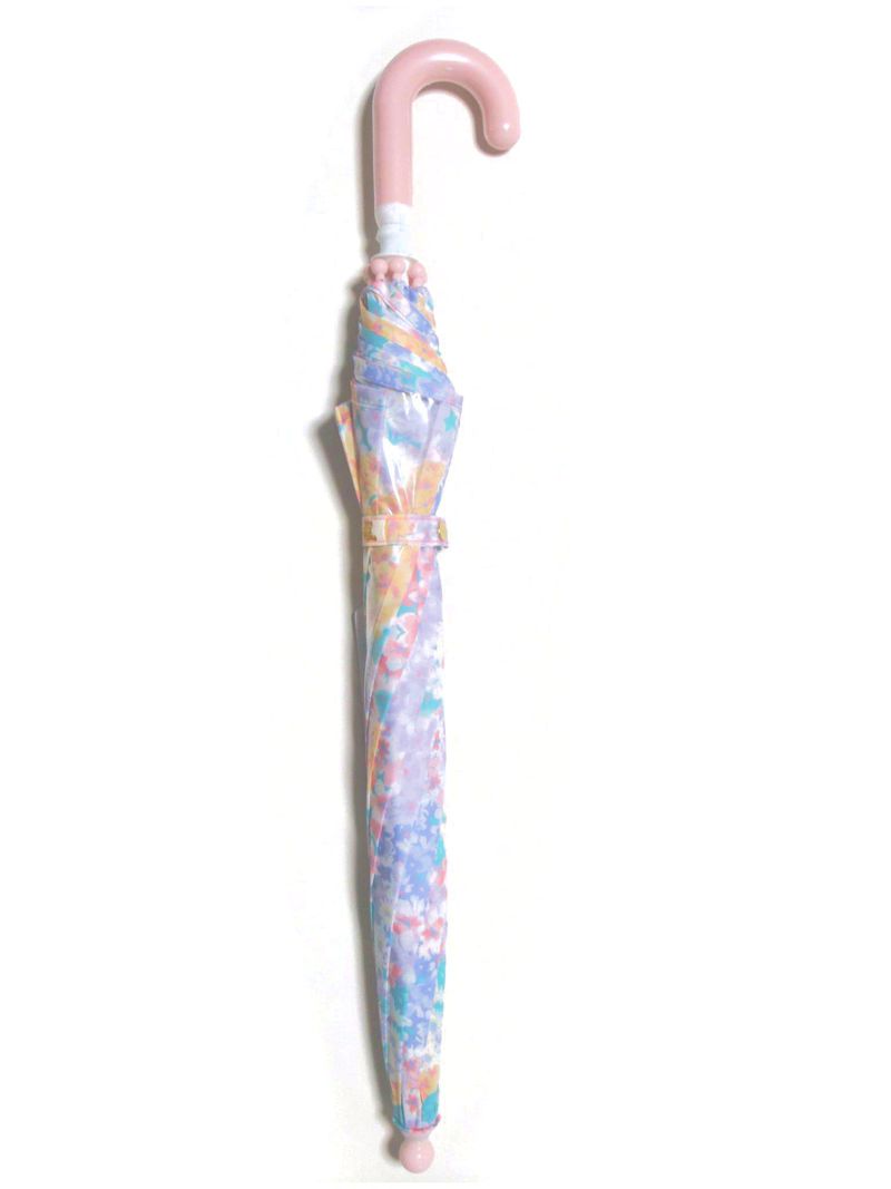 傘 子供 fafa 45cm ラベンダーマルチフラワー柄 SPLISH SPLASHの画像