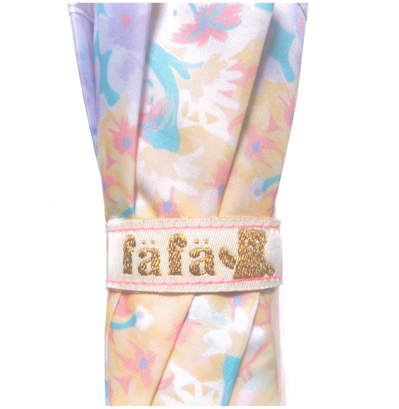 傘 子供 fafa 45cm ラベンダーマルチフラワー柄 SPLISH SPLASHの画像