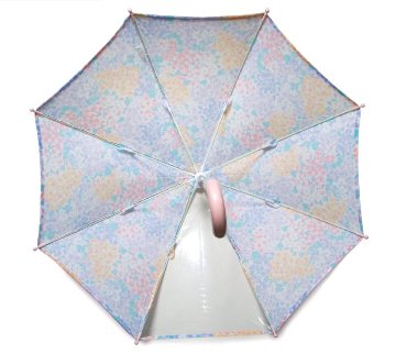 傘 子供 fafa 45cm ラベンダーマルチフラワー柄 SPLISH SPLASHの画像