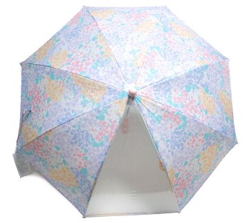 傘 子供 fafa 45cm ラベンダーマルチフラワー柄 SPLISH SPLASHの画像