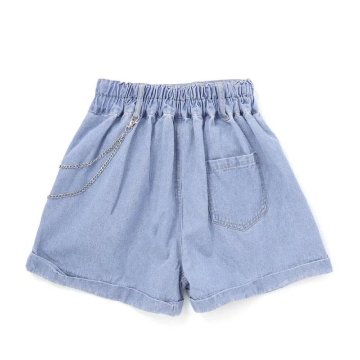ZIDDY「バンダナ付きデニムショートパンツ」 (140-160cm)  メール便送料198円対応可の画像