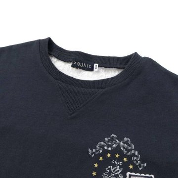 nexchic (ネクシック) 「セーラーカラー風レース切り替えTシャツ」(130-150cm)　メール便送料198円対応の画像