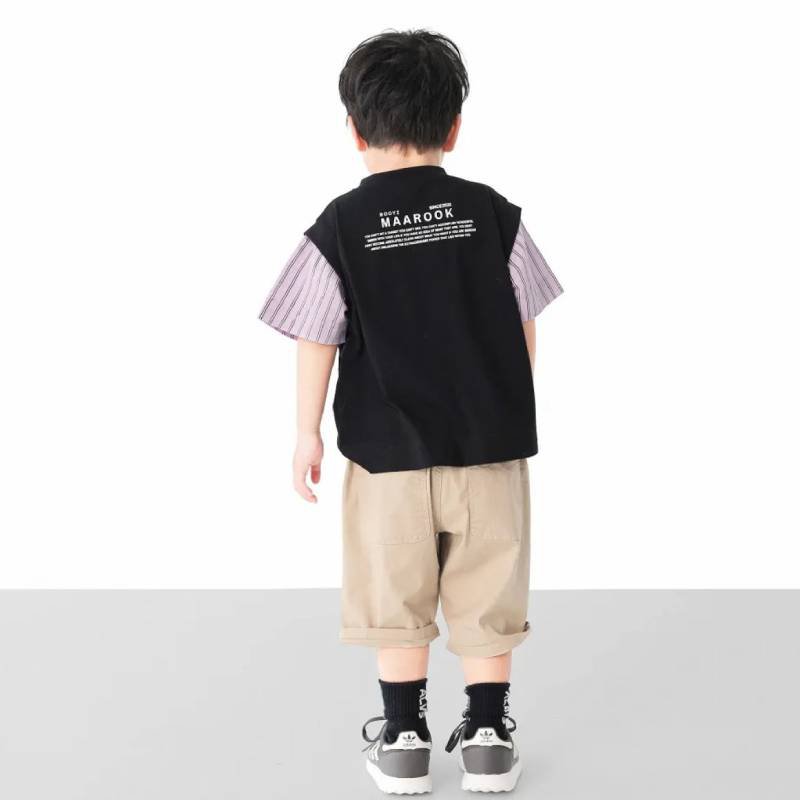 L.COPECK（エルコペック）「キャンバス ハーフパンツ」(100-160cm) 【メール便送料198円対応可】の画像