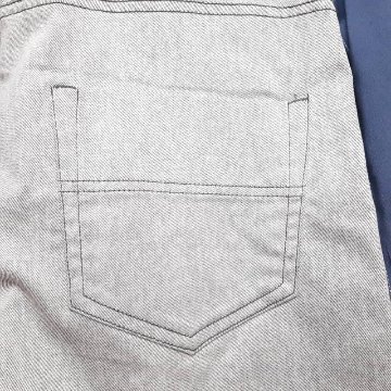 MUUNAA「ストレッチカラーデニムバレルシルエットパンツ」M   の画像