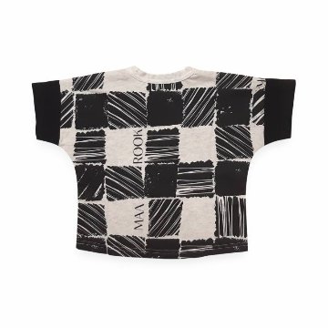 maarook「ブロックチェックプリントTシャツ」(90-130cm)   【メール便送料無料】の画像