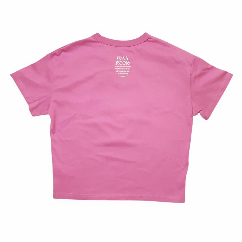 maarook「ギンガムイチゴパッチワークTシャツ」(90-130cm)   【メール便送料無料】の画像