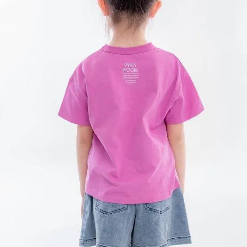 maarook「ギンガムイチゴパッチワークTシャツ」(90-130cm)   【メール便送料無料】の画像