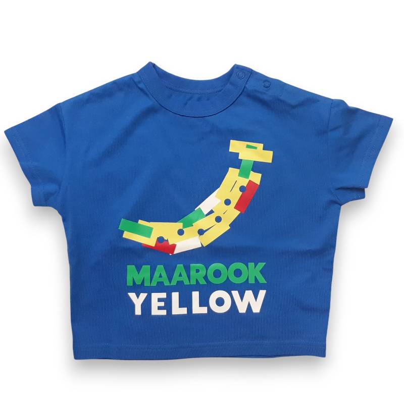 maarook「バナナブロックプリントTシャツ」(90-130cm)   【メール便送料無料】の画像