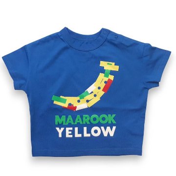 maarook「バナナブロックプリントTシャツ」(90-130cm)   【メール便送料無料】の画像