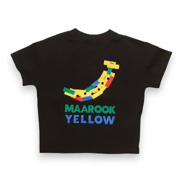 maarook「バナナブロックプリントTシャツ」(90-130cm)   【メール便送料無料】の画像