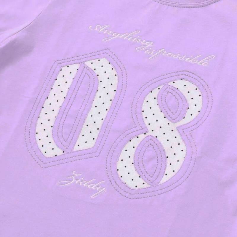 ZIDDY「【接触冷感】ナンバー 抜きアップリケ Tシャツ」 (140-160cm)　【メール便送料198円対応】の画像