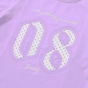 ZIDDY「【接触冷感】ナンバー 抜きアップリケ Tシャツ」 (140-160cm)　【メール便送料198円対応】の画像