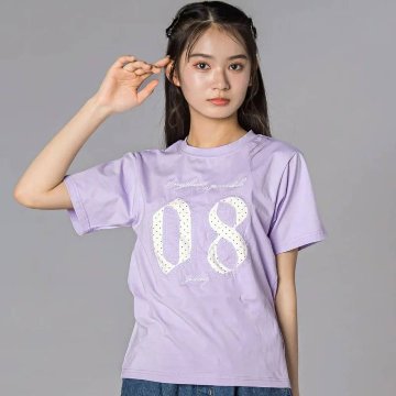 ZIDDY「【接触冷感】ナンバー 抜きアップリケ Tシャツ」 (140-160cm)　【メール便送料198円対応】の画像