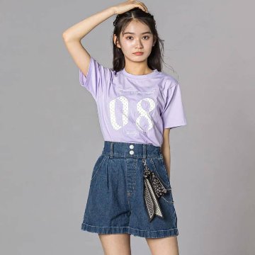 ZIDDY「【接触冷感】ナンバー 抜きアップリケ Tシャツ」 (140-160cm)　【メール便送料198円対応】の画像