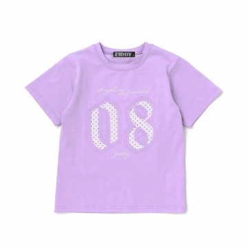 ZIDDY「【接触冷感】ナンバー 抜きアップリケ Tシャツ」 (140-160cm)　【メール便送料198円対応】の画像