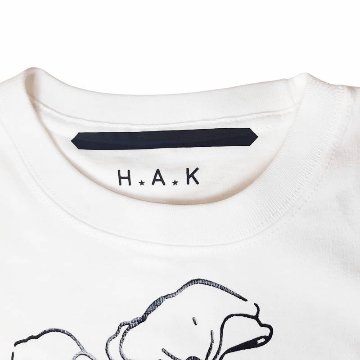 H.A.K 「エッジフローラ箔プリントTシャツ」0-1の画像