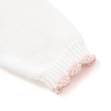 SLAP SLIP baby (スラップスリップ) 「 フラワー刺繍コットンニットカーディガン」(70-80cm)  メール便対応可の画像