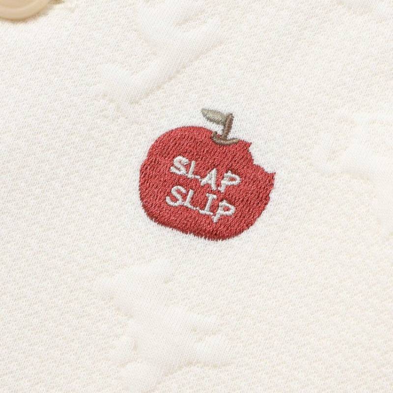 SLAP SLIP baby (スラップスリップ) 「 くまちゃんフェイスモチーフキルティングベスト」(70-80cm)  メール便対応可の画像
