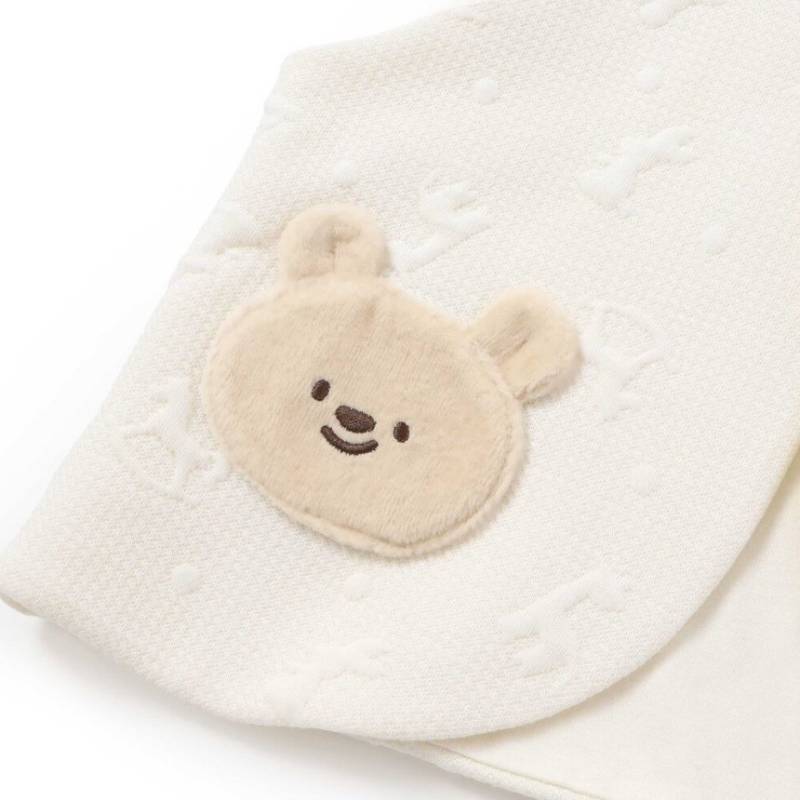 SLAP SLIP baby (スラップスリップ) 「 くまちゃんフェイスモチーフキルティングベスト」(70-80cm)  メール便対応可の画像