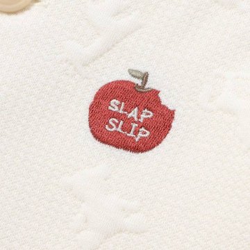 SLAP SLIP baby (スラップスリップ) 「 くまちゃんフェイスモチーフキルティングベスト」(70-80cm)  メール便対応可の画像