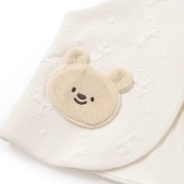 SLAP SLIP baby (スラップスリップ) 「 くまちゃんフェイスモチーフキルティングベスト」(70-80cm)  メール便対応可の画像