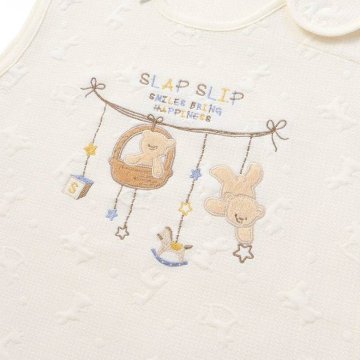 SLAP SLIP baby (スラップスリップ) 「 アニマルモチーフ刺繍キルティングスリーパー」FREEの画像