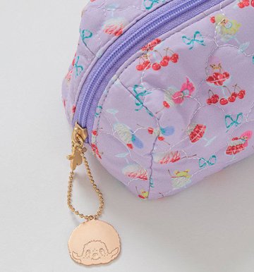 fafa「【モンチッチコラボ】NOELIA キルティングポーチ」(F) 【メール便送料198円対応可】の画像