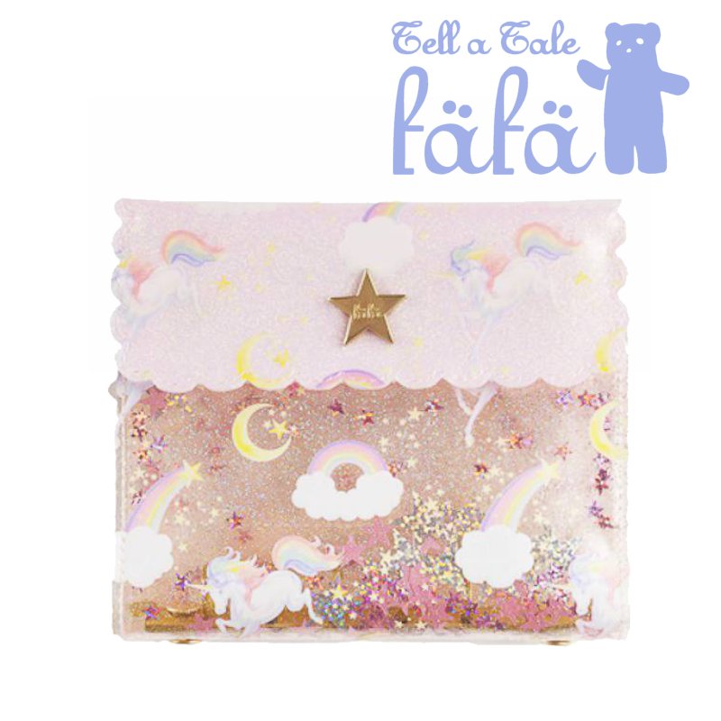 fafa 「LOLA FAYE スパンコール入り クリアラメ ミニサイズバインダーポーチ」(F) 【メール便対応可】の画像