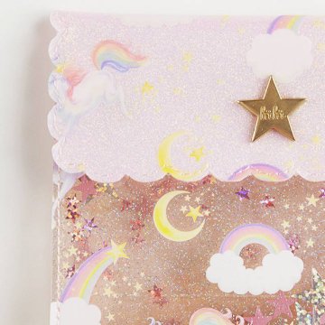 fafa 「LOLA FAYE スパンコール入り クリアラメ ミニサイズバインダーポーチ」(F) 【メール便対応可】の画像