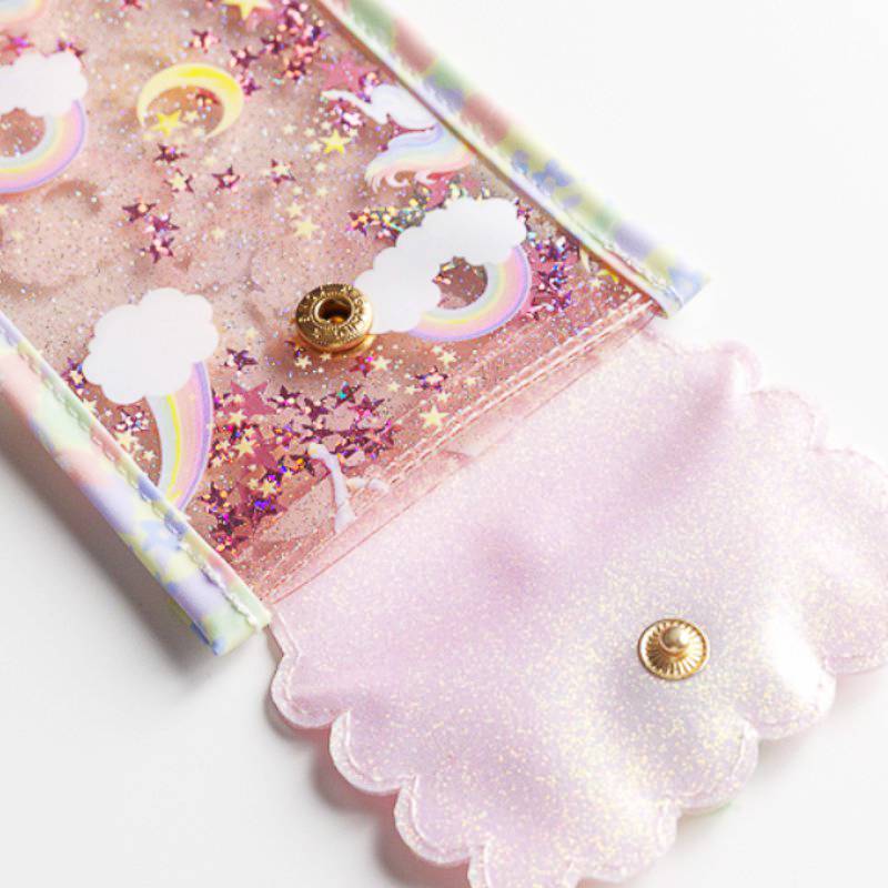 fafa 「CALLIE ROSE スパンコール入り クリアラメ 縦型ペンケース」(F) 【メール便送料198円対応可】の画像