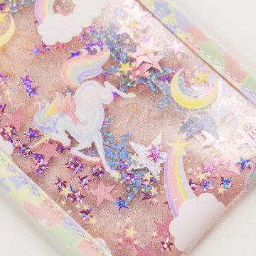 fafa 「CALLIE ROSE スパンコール入り クリアラメ 縦型ペンケース」(F) 【メール便送料198円対応可】の画像