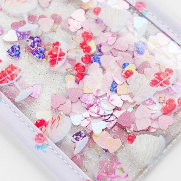 fafa 「CALLIE ROSE スパンコール入り クリアラメ 縦型ペンケース」(F) 【メール便送料198円対応可】の画像