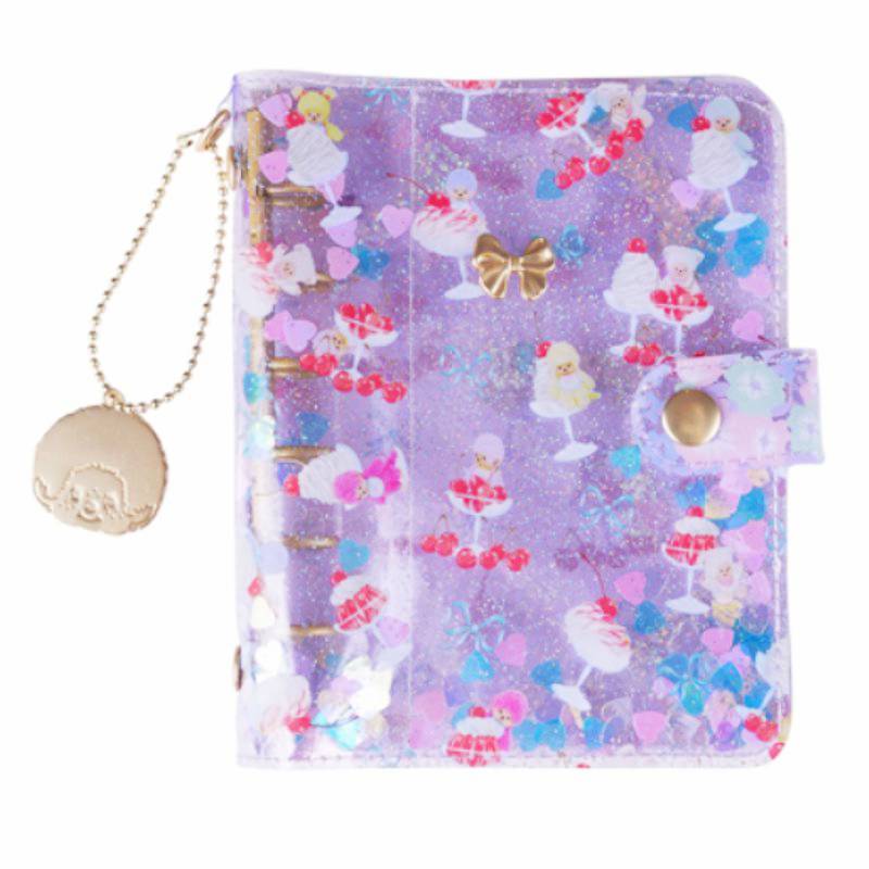fafa 「LUNAROSE 【モンチッチコラボ】スパンコール入り クリアラメ ミニサイズバインダーポーチ」(F) 【メール便送料198円対応可】の画像