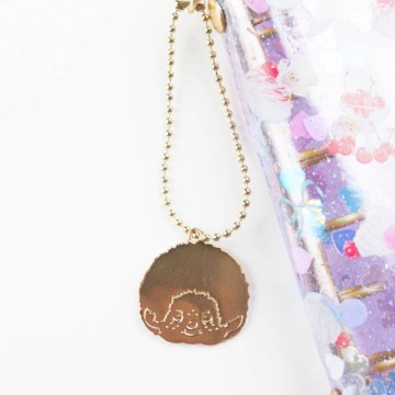 fafa 「LUNAROSE 【モンチッチコラボ】スパンコール入り クリアラメ ミニサイズバインダーポーチ」(F) 【メール便送料198円対応可】の画像