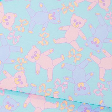 fafa「SPLISH SPLASH ベビーサイズ傘 ミントベアー柄」45cmの画像