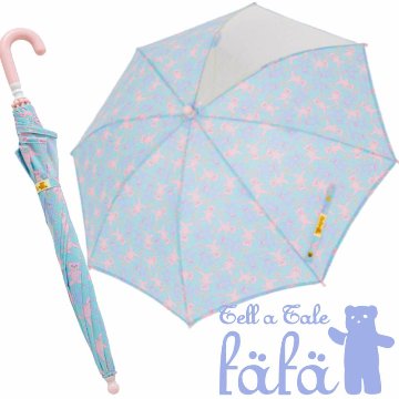 fafa「SPLISH SPLASH ベビーサイズ傘 ミントベアー柄」45cmの画像