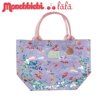 fafa 「【モンチッチコラボ】PELIA ハートスパンコール入りトートバッグ」（F）メール便送料198円対応可の画像